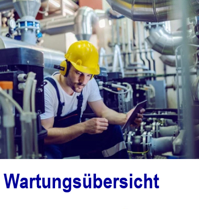 Wartungsbersicht erzeugt den Prfnachweis Wartungsbersicht, 
Anlagenlogbuch, Projektbersicht, Ressourcenmanager